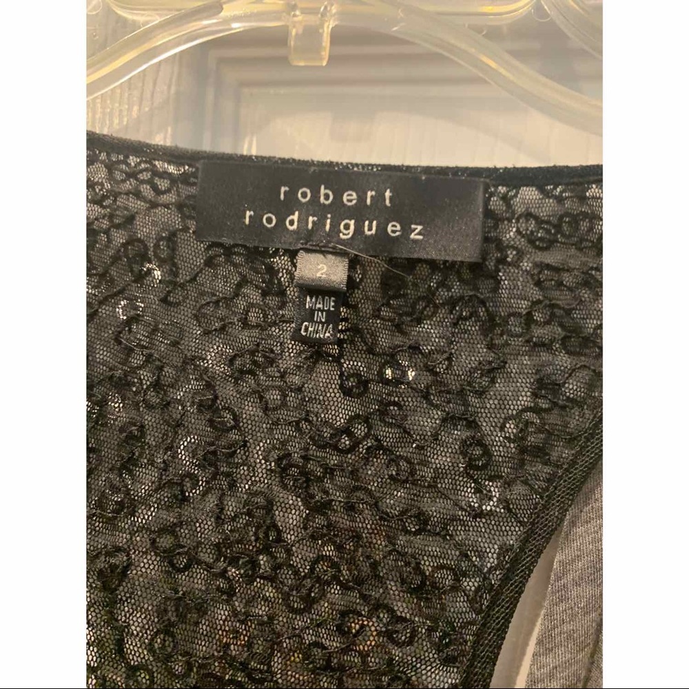 Robert Rodriguez Sequin Layer Wrap Top - image 8
